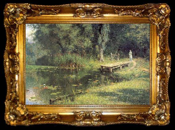 framed  Polenov, Vasily Overgrown Pond, ta009-2